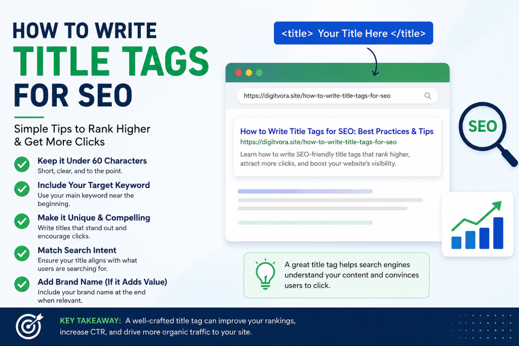 how to write title tags